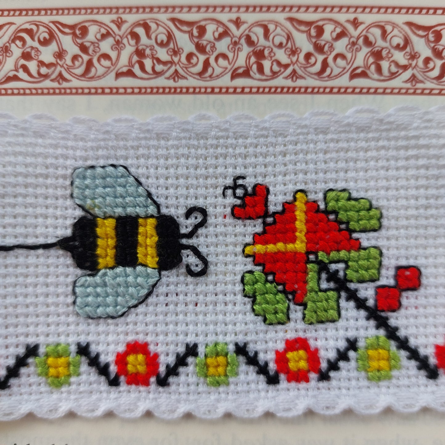 π Be the Bee β a counted cross-stitch bookmark pattern (PDF Download)